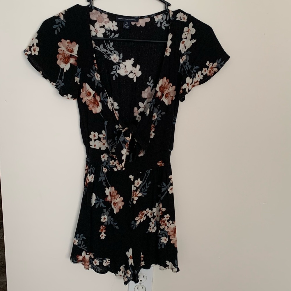 AE Tie Front Romper